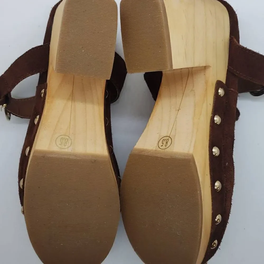 Steve Madden Women Hilde Mule Suede Leather Brown Size 8.5 - Picture 2 of 8